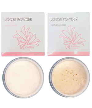 リスブラン化粧品のルースパウダーはヌードベージュとナチュラルベージュの2色です。